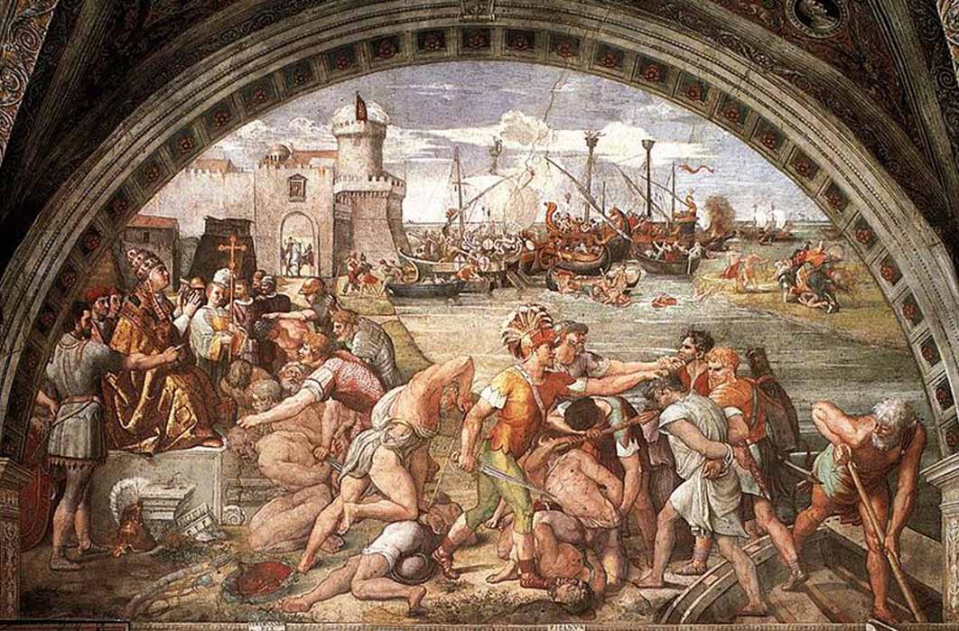 Raphael - The Battle of Ostia (1514) (Public Domain)