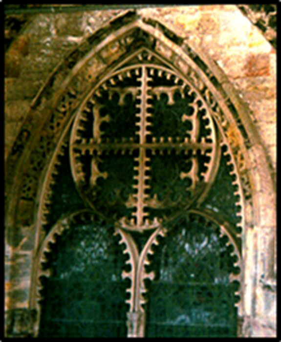 Rosslyn Chapel’s symbolic east window encodes several fundamental Christian concepts.  (Image: Ashley Cowie)