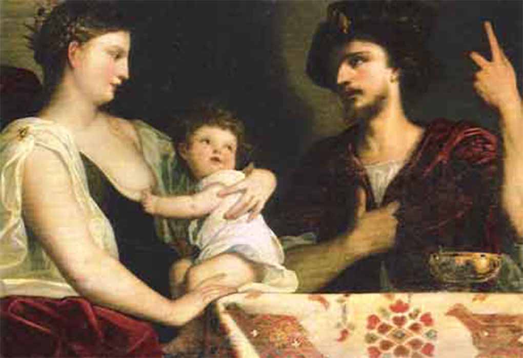 Roxana with Alexander IV Aegus the son of Alexander the Great by Alessandro Varotari (Public Domain)