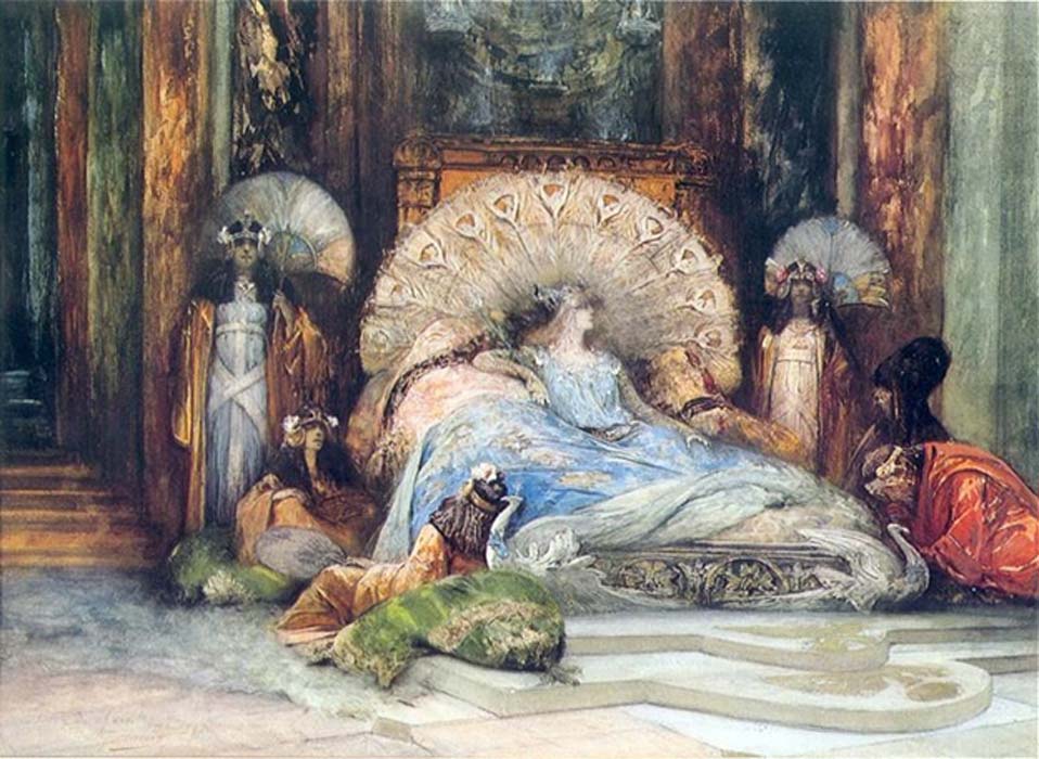Sarah Bernhardt in Theodora (1902) by Georges Jules Victor Clairin (1843-1919)