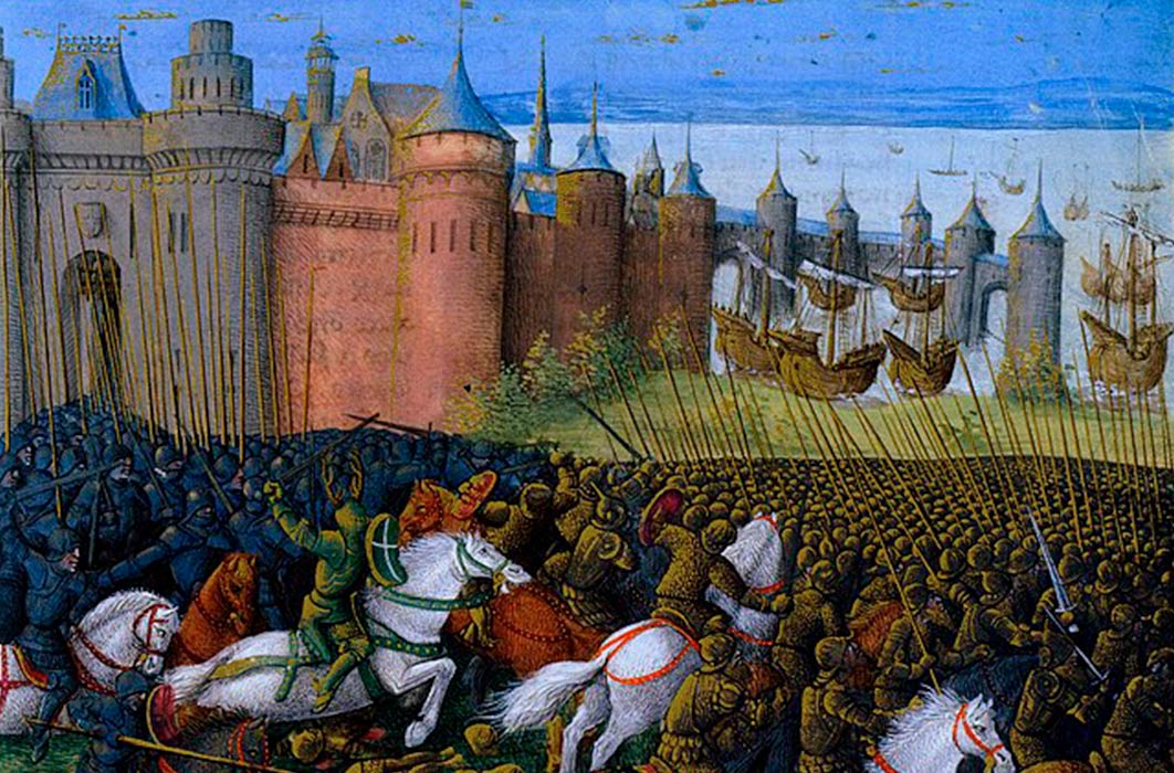 Siege of Tyre by Sébastien Mamerot (1493) (Public Domain)
