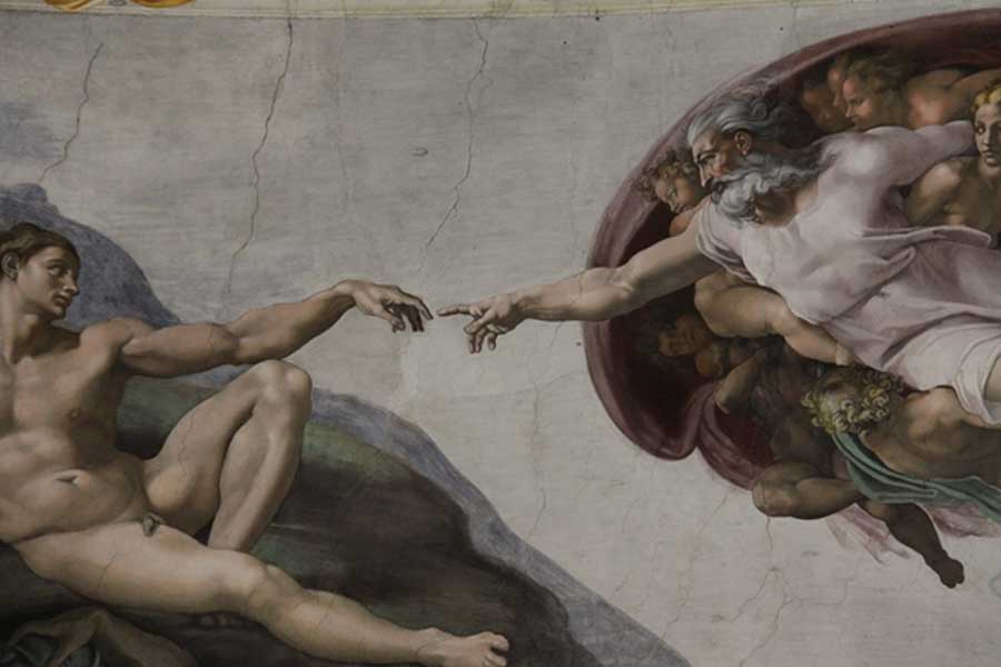 Sistine Chapel The Creation Of Adam Painted (CC0)