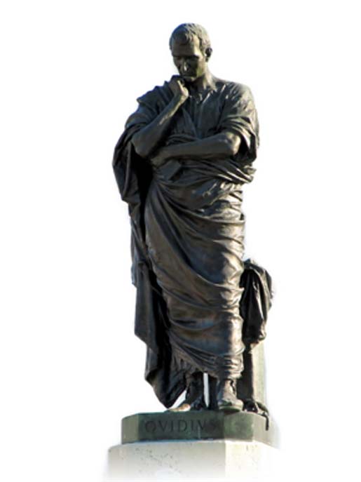 Statue commemorating Ovid's exile in Tomis by Ettore Ferrari (1887) (CC BY-SA 3.0)