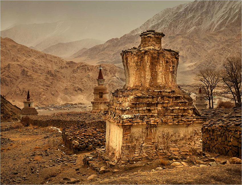 Stupas at the Hemis Monastery (Image: © Willem Daffue)