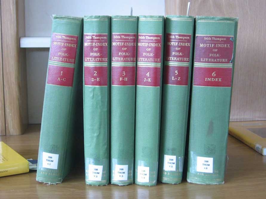 The Aarne-Thompson Motif Index in six volumes (Photo via author)