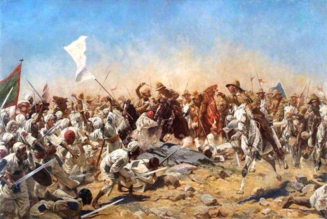 Charge of the 21th lancers at Ondurman. William Barnes Wollen (1857-1936) 