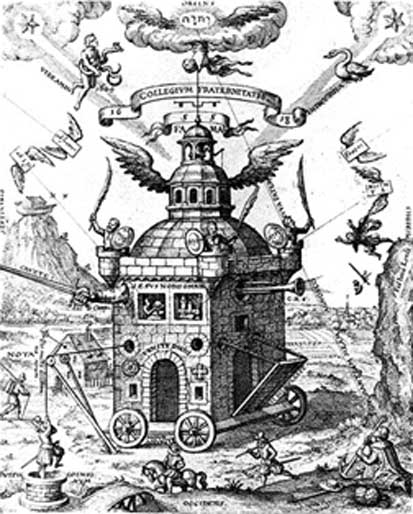 The Temple of the Rose Cross, by Teophilus Schweighardt Constantiens (1618) (Public Domain)