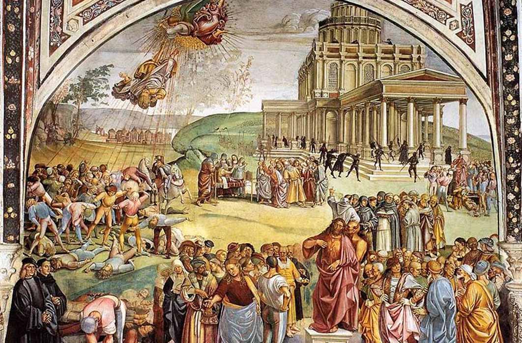 Sermon and Deeds of the Antichrist by Luca Signorelli  (1499) (Public Domain)