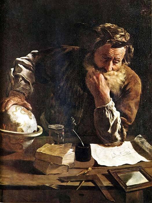 Thoughtful Archimedes by Domenico Fetti  (1620) (Public Domain)