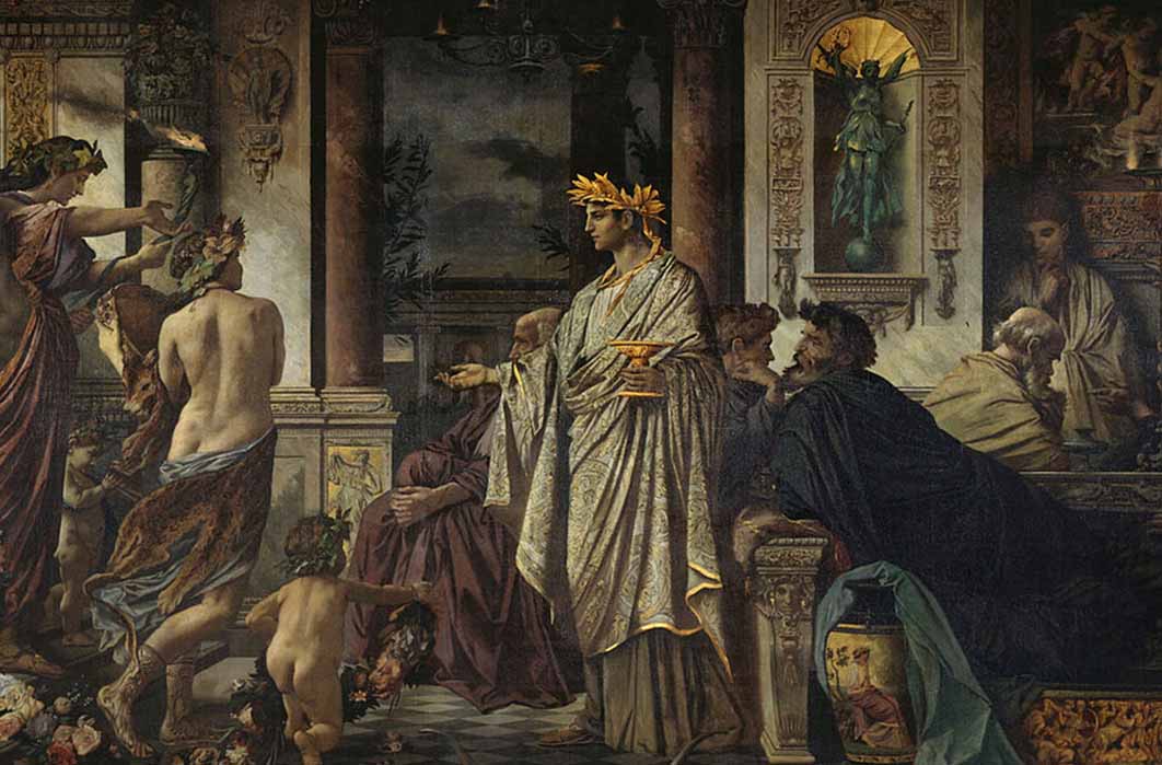 Scene from Plato’s Symposium by Anselm Feuerbach (1871) (Public Domain)