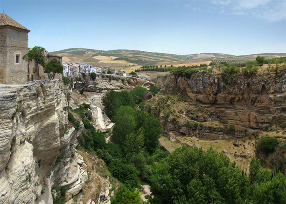 View over the gorge of Río Alhama.
