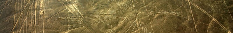 Figure 01. The Nasca geoglyphs are massive, intricate designs and linear geoglyphs etched into the Peruvian desert.