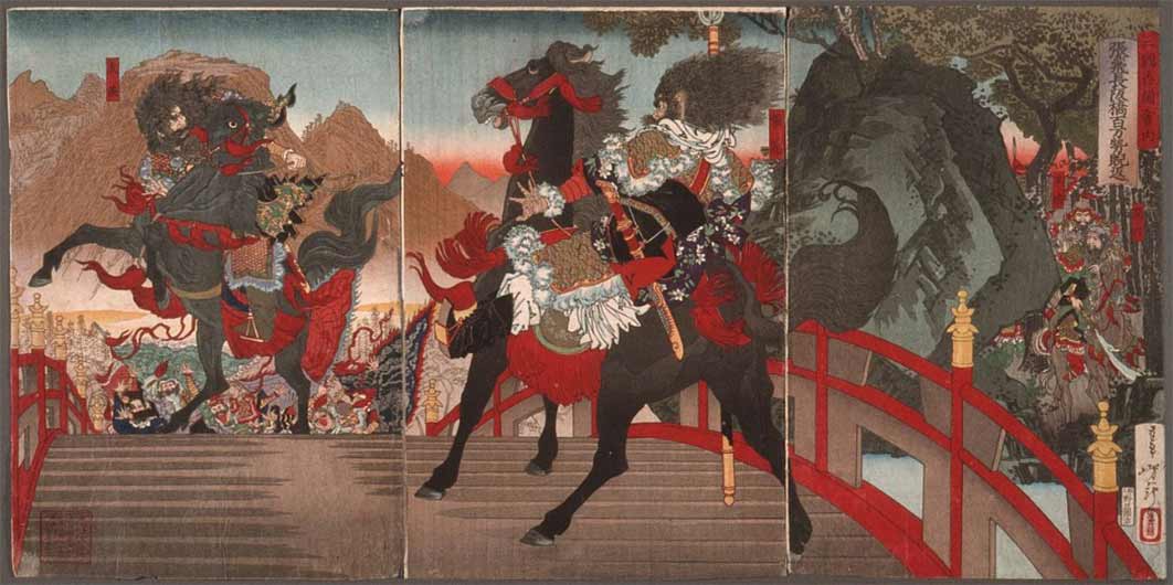 Illustrations for the Romance of the Three Kingdoms Prints (1883) Herbert R. Cole Collection. (Public Domain)
