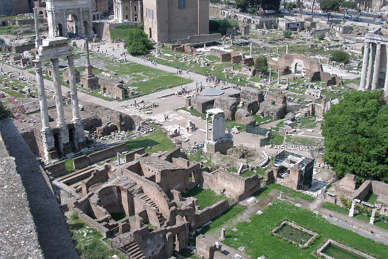 Ancient Roman Forum in Rome, Italy.