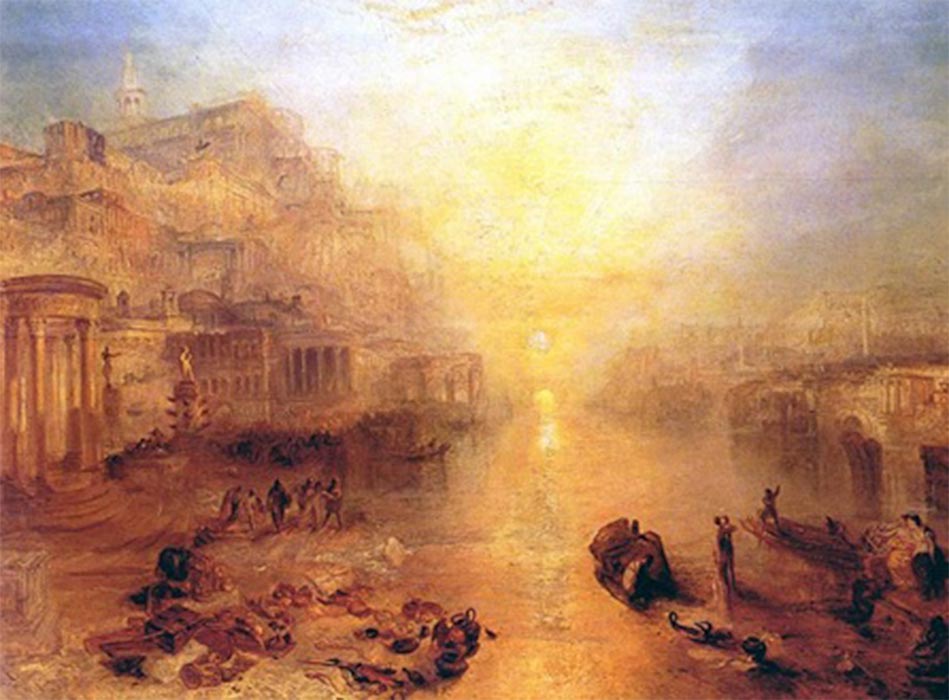 Ancient Italy - Ovid Banished from Rome by Joseph Mallord William Turner (1838) (Public Domain)