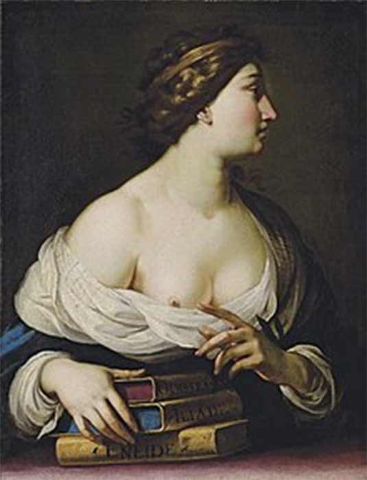 Calliope, muse of eloquence and epic poetry by Cesare Dandini.  Christie's (Public Domain)