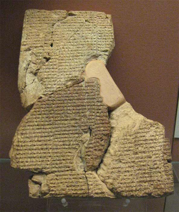 Cuneiform tablet with the Atra-Hasis epic. British Museum (Public Domain)