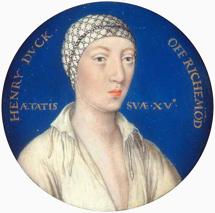 Henry Fitzroy, Duke of Richmond and Somerset (1519-36), by Lucas Horenbout (Public Domain)