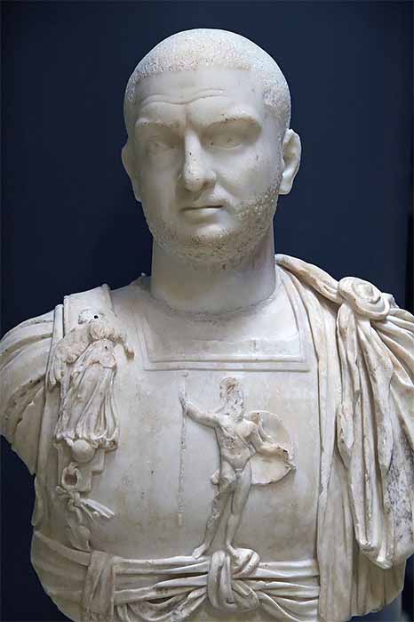 Bust of Emperor Trebonianus Gallus. Antakya. (third century AD) (Dosseman/CC BY-SA 4.0)