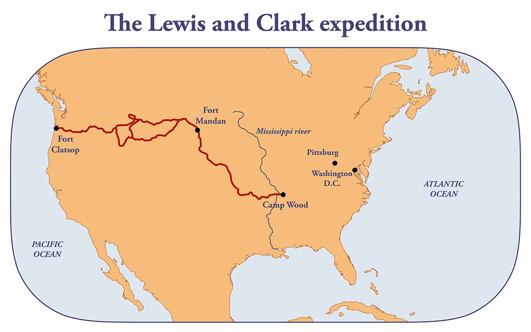 The route of Lewis and Clark expedition (Dimitrios / Adobe Stock)