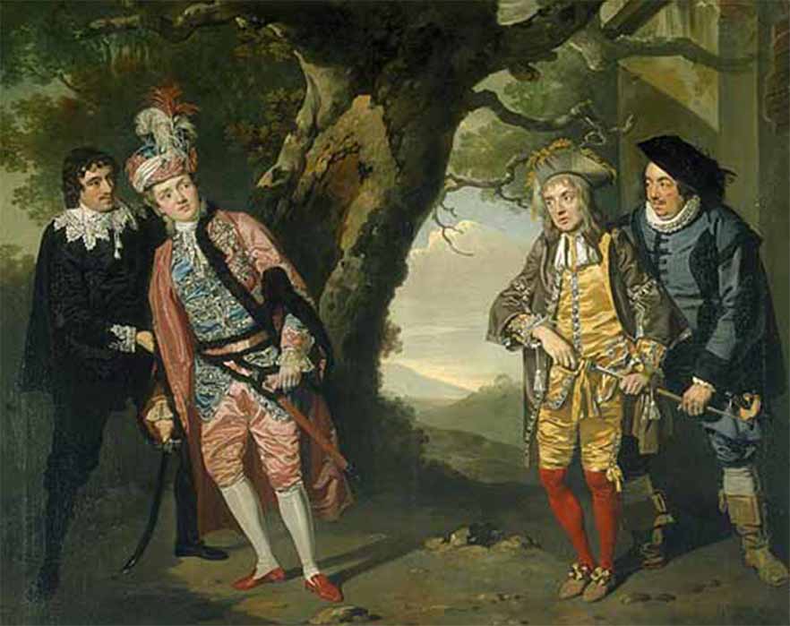Scene from Shakespeare’s Twelfth Night by Francis Wheatley (1771–72) (Public Domain)