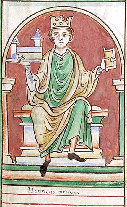 King Henry I of England in Chronicle of Matthew Paris (1236-1259). British Library (Public Domain)