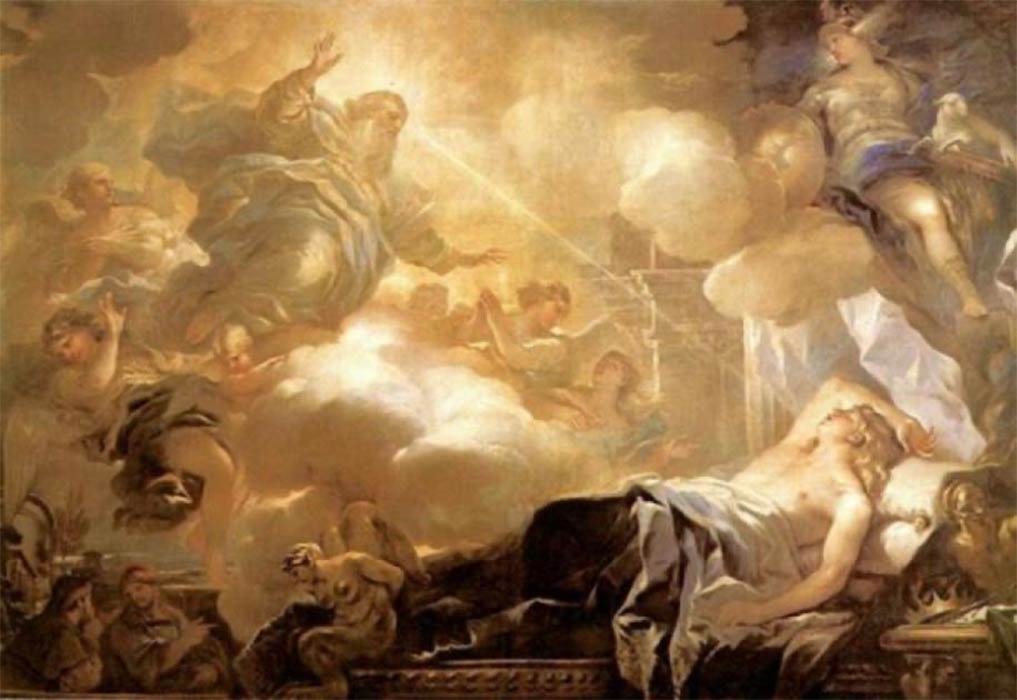 God promises Solomon wisdom in a dream by Luca Giordano. (1694) Museo del Prado (Public Domain)