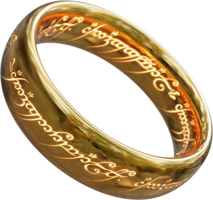 The One Ring was forged in gold and it was completely resistant to any kind of damage, including dragon fire, and it could only be destroyed it in volcanic magma at Sauron’s Mount Doom where it had been created. (Peter J. Yost / CC BY-SA 4.0)
