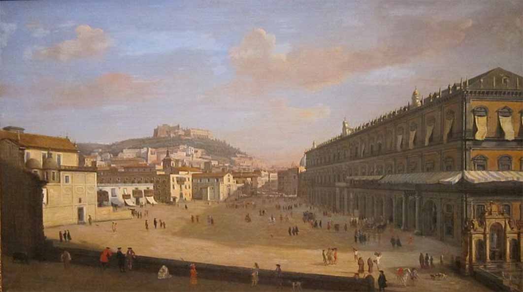View of the Royal Palace at Naples by Gaspar van Wittel (1706) Cincinnati Art Museum (Public Domain)