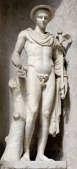 Hermes Ingenui. Roman copy of the second century BC after a Greek original of the fifth century BC. (Public Domain)
