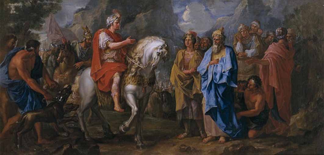 Cyrus interrogates the king of Armenia by Noël Coypel, Museum of Grenoble (Public Domain)