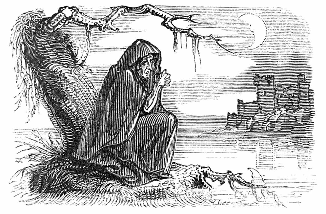 Bunworth Banshee, Fairy Legends and Traditions of the South of Ireland by Thomas Crofton Croker, (1825) (Public Domain)
