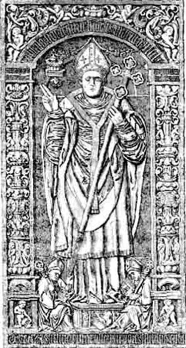 Grave effigy of Absalon, Bishop of Roskilde, Archbishop of Lund (Public Domain)