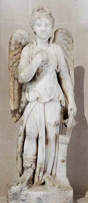 Statue of winged Nemesis (second century AD) Louvre Museum (Public Domain)