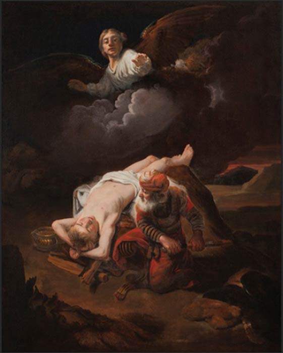             The sacrifice of Abraham by Nicolaes Maes (1653) Agnes Etherington Art Centre (Public Domain)