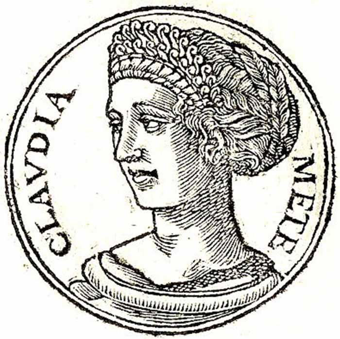 Clodia Metelli was the third daughter of the patrician Appius Claudius Pulcher and Caecilia Metella Balearica, by Guillaume Rouille (1518?-1589) (Public Domain)