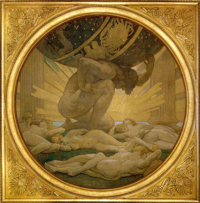 Atlas and the Hesperides, by John Singer Sargent (1925) (Public Domain)