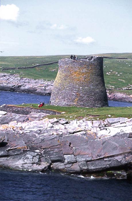 Mousa Broch is a preserved Iron Age broch located on the island of Mousa in Shetland, Scotland. (Anne Burgess/CC BY-SA 2.0)