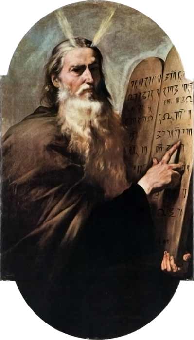 Moses by Jusepe de Ribera (1638) Naples. Notice his “horns of light” – a synthesis of the ideas embodied in the original Hebrew word qaran: horns and light (Public Domain)