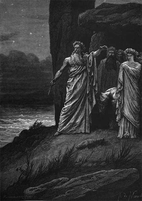 The last druids by Alphonse de Neuville, depicting human sacrifice (1872) - Harvard College Library (Public Domain)