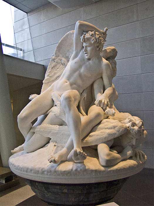 The Fallen Angels by Salvatore Albano (1893) Brooklyn Museum in New York City. (Public Domain).