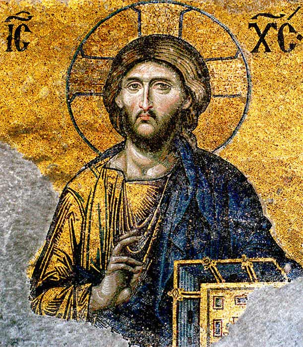 Jesus Christ - detail from Deesis mosaic, Hagia Sophia  (Edal Anton Lefterov /CC BY-SA 3.0)