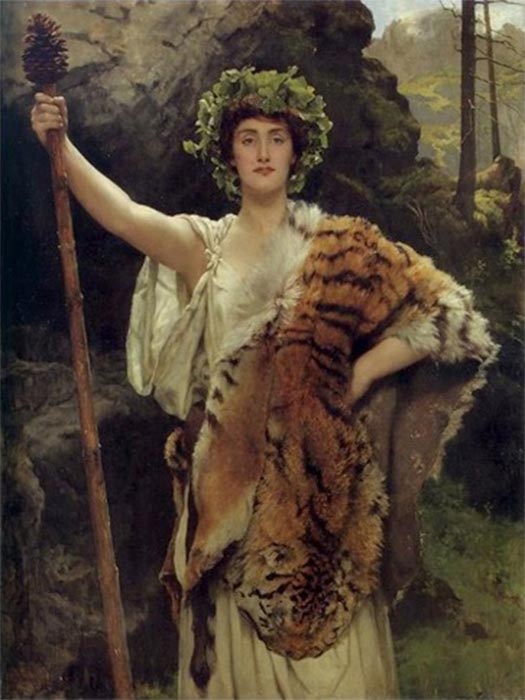 The Priestess of Dionysus by John Collier. (1885) (Public Domain)