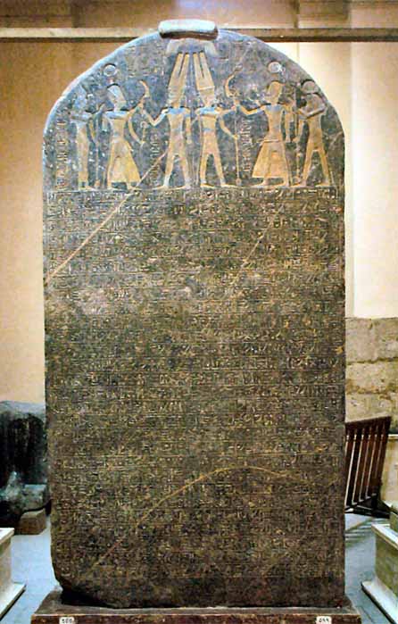 Merneptah Stele known as the Israel stela from the Egyptian Museum in Cairo (Webscribe/CC BY-SA 3.0)