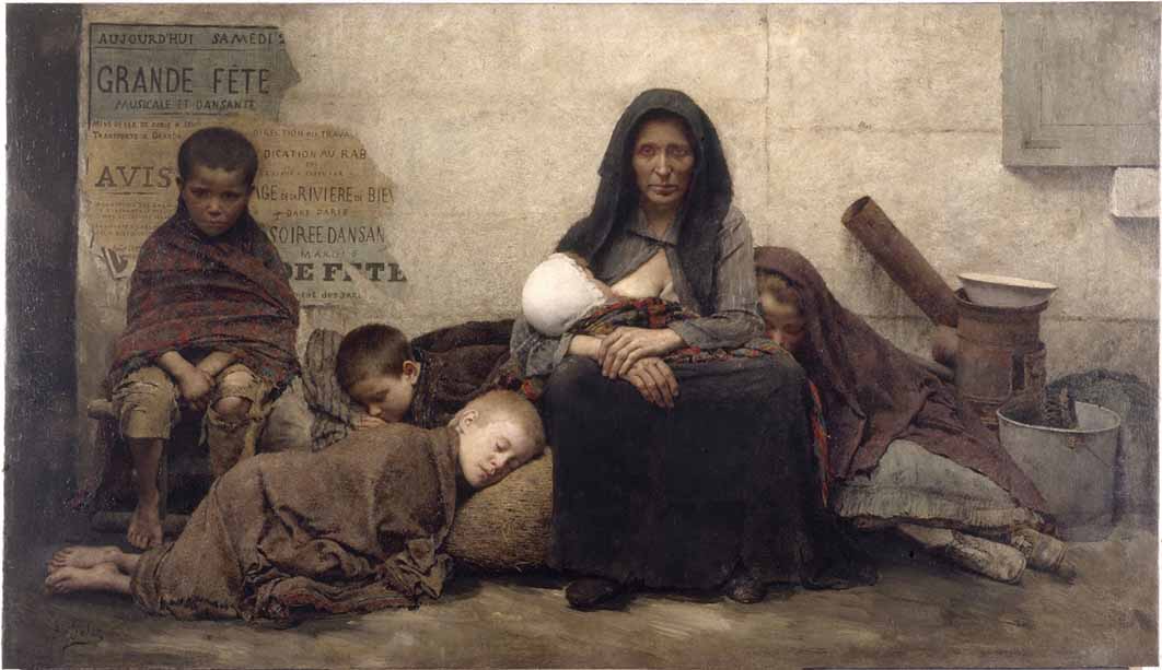 Homeless by Fernand Pelez (1883) Musée des Beaux-Arts de la ville de Paris  (Public Domain)