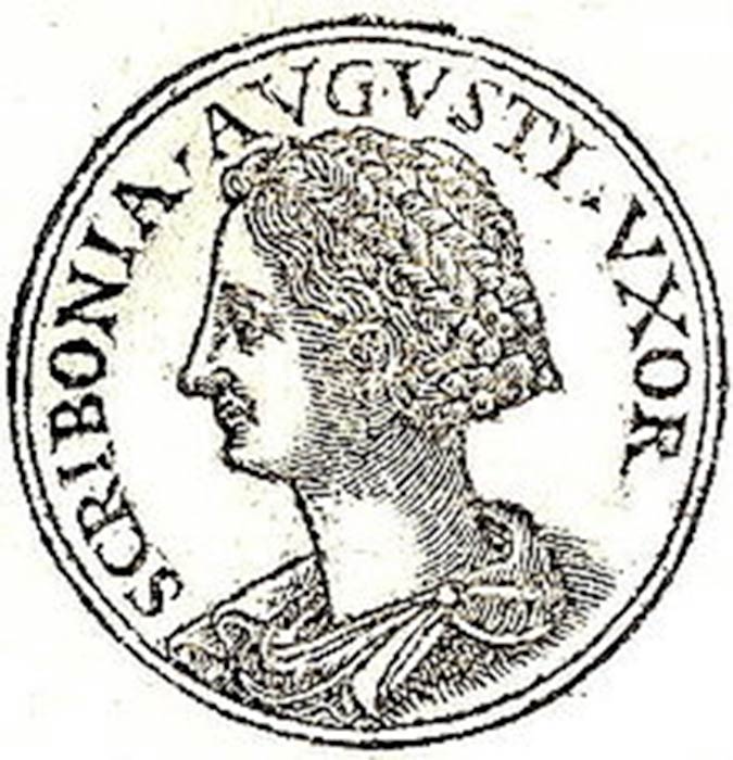 Scribonia was the second wife of Roman Emperor Augustus and the mother of his only natural child, Julia Caesaris. (Public Domain)