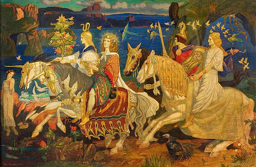 The Riders of the Sidhe by John Duncan (1911) McManus Galleries, Dundee. (Sevenseaocean/ CC BY-SA 4.0)