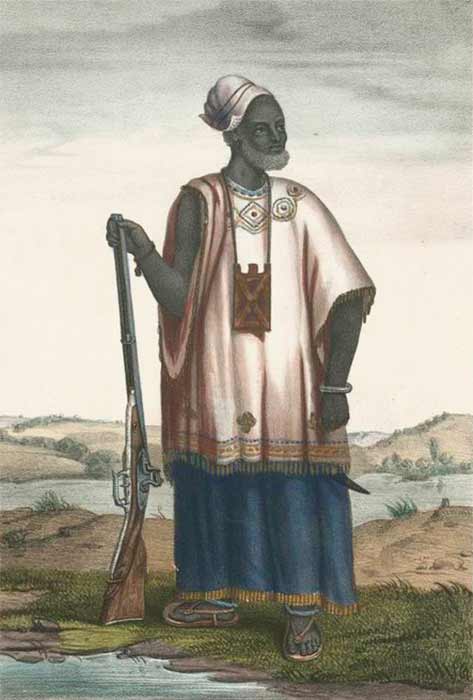The queen and king of Wolof by David Boilat (1853) (Public Domain)
