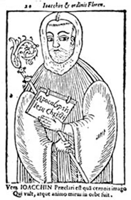Medieval engraving of Joachim of Fiore (also known as Joachim of Flora), a Benedictine monk and philosopher. (Public Domain)