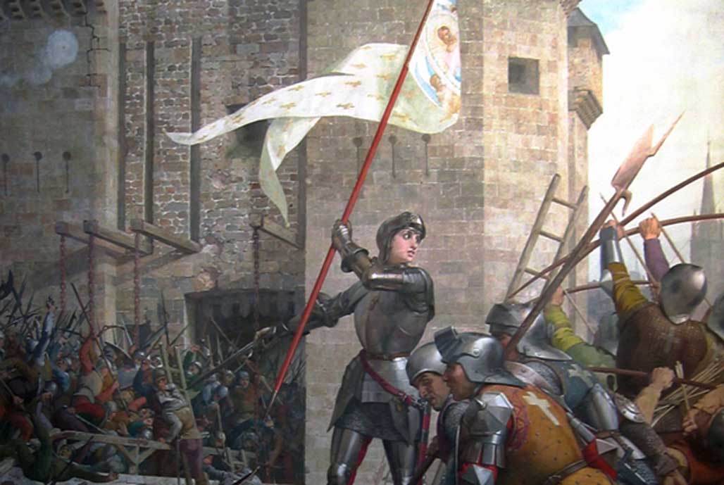 Detail; Joan of Arc at the Siege of Orléans by Jules Lenepveu 
